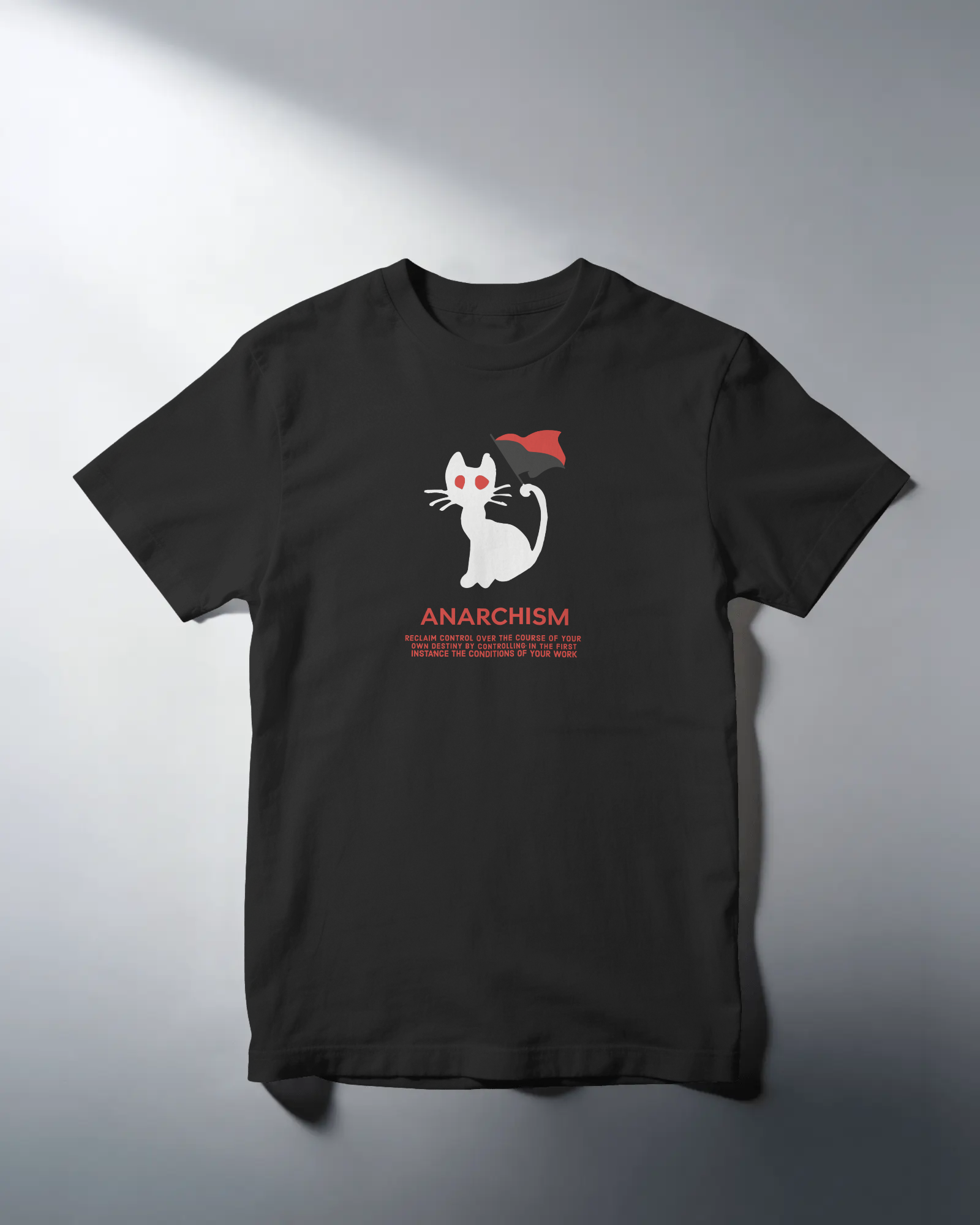 Anarchism Cat Unisex Tişört