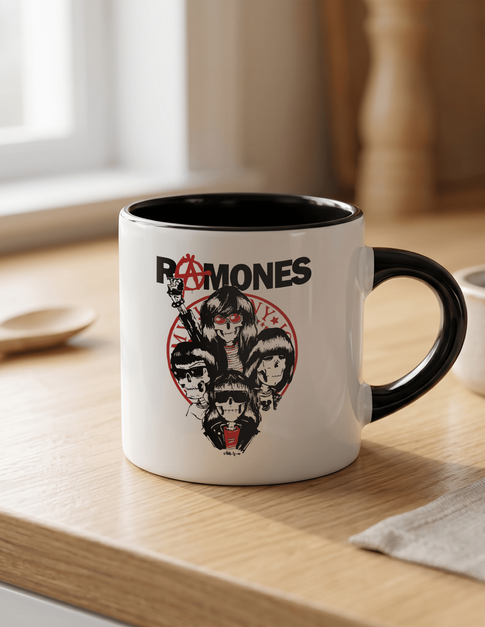 Ramones Kafatası Kahve Kupası