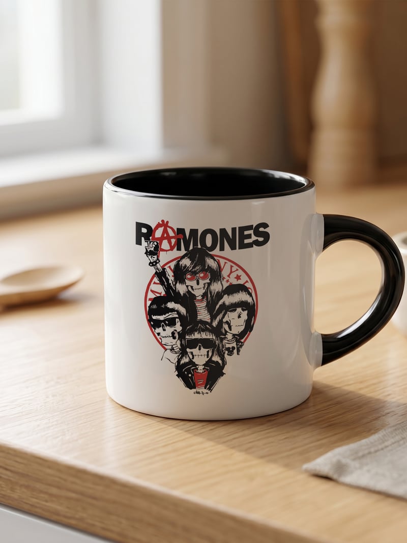 Ramones Kafatası Kahve Kupası