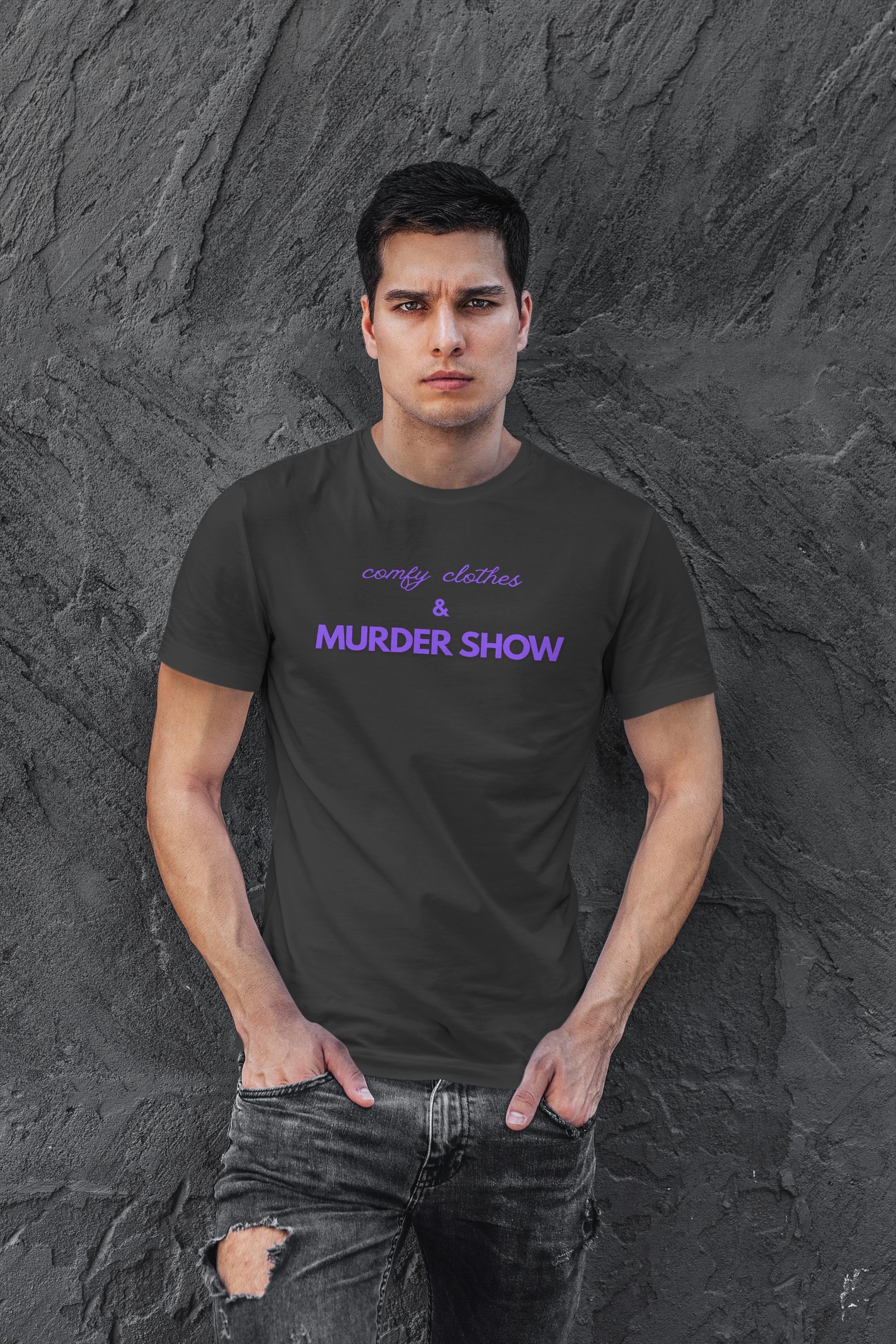 Murder Show Dijital Baskı Siyah Tişört