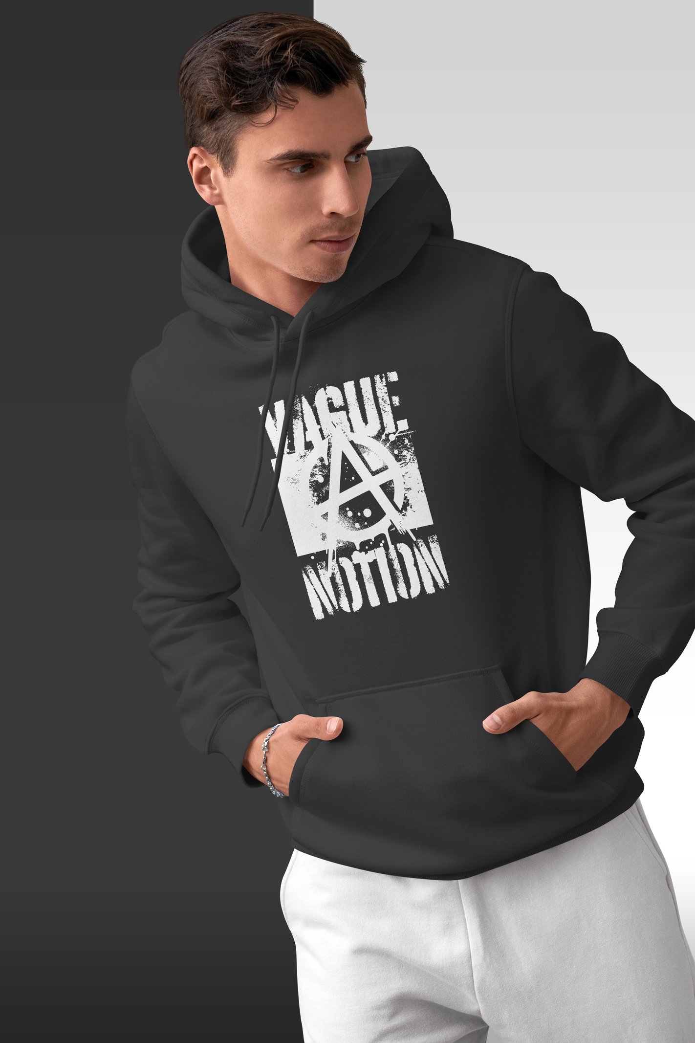 Vague Kapüşonlu Unisex Sweatshirt