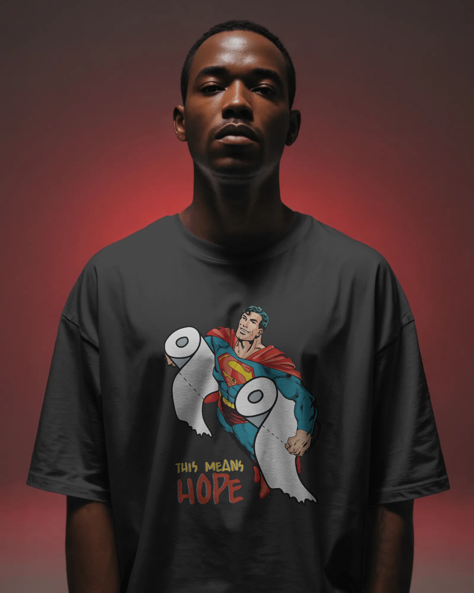 Hope Unisex Siyah Tişört