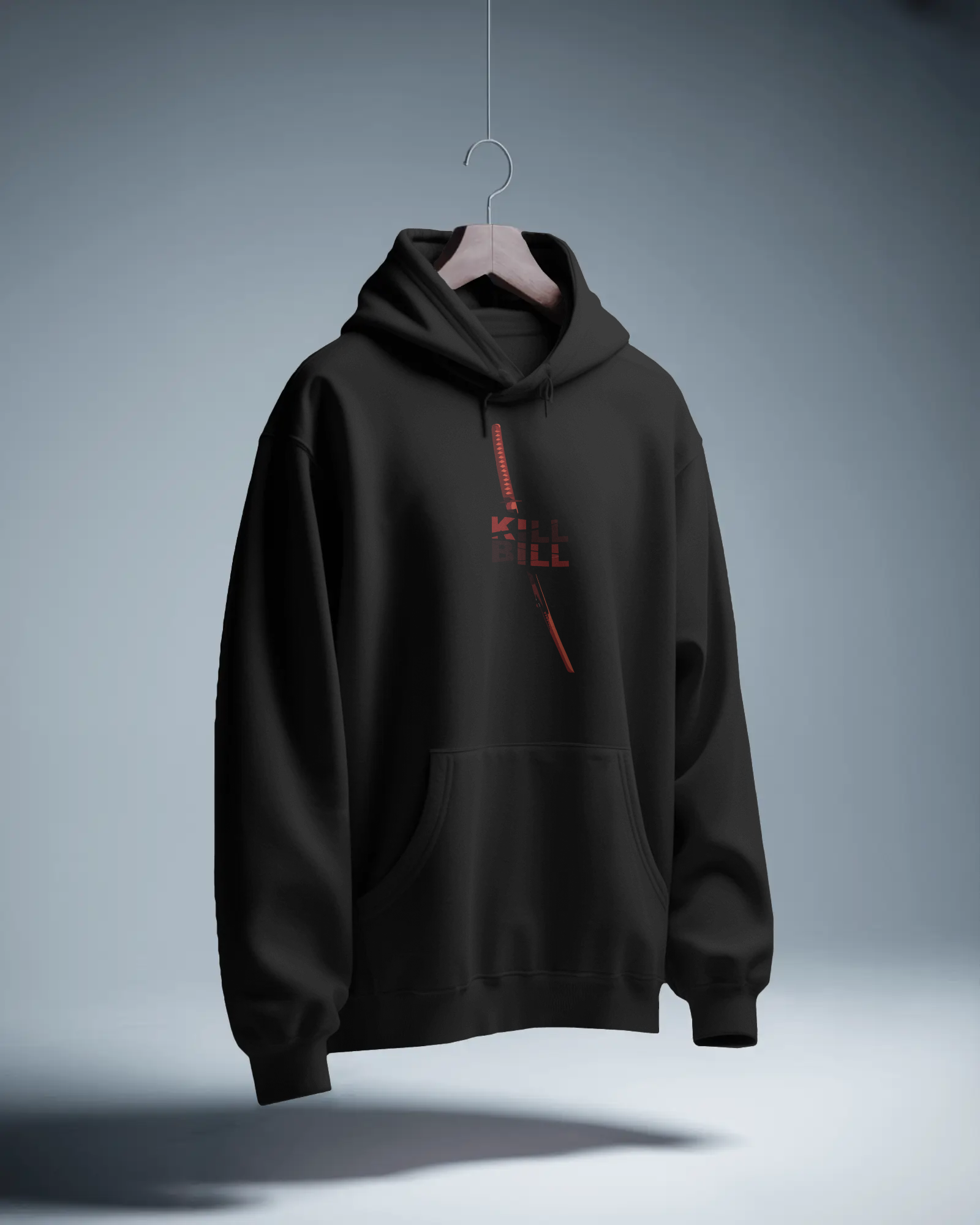 Kill Bill Siyah Kapüşonlu Sweatshirt