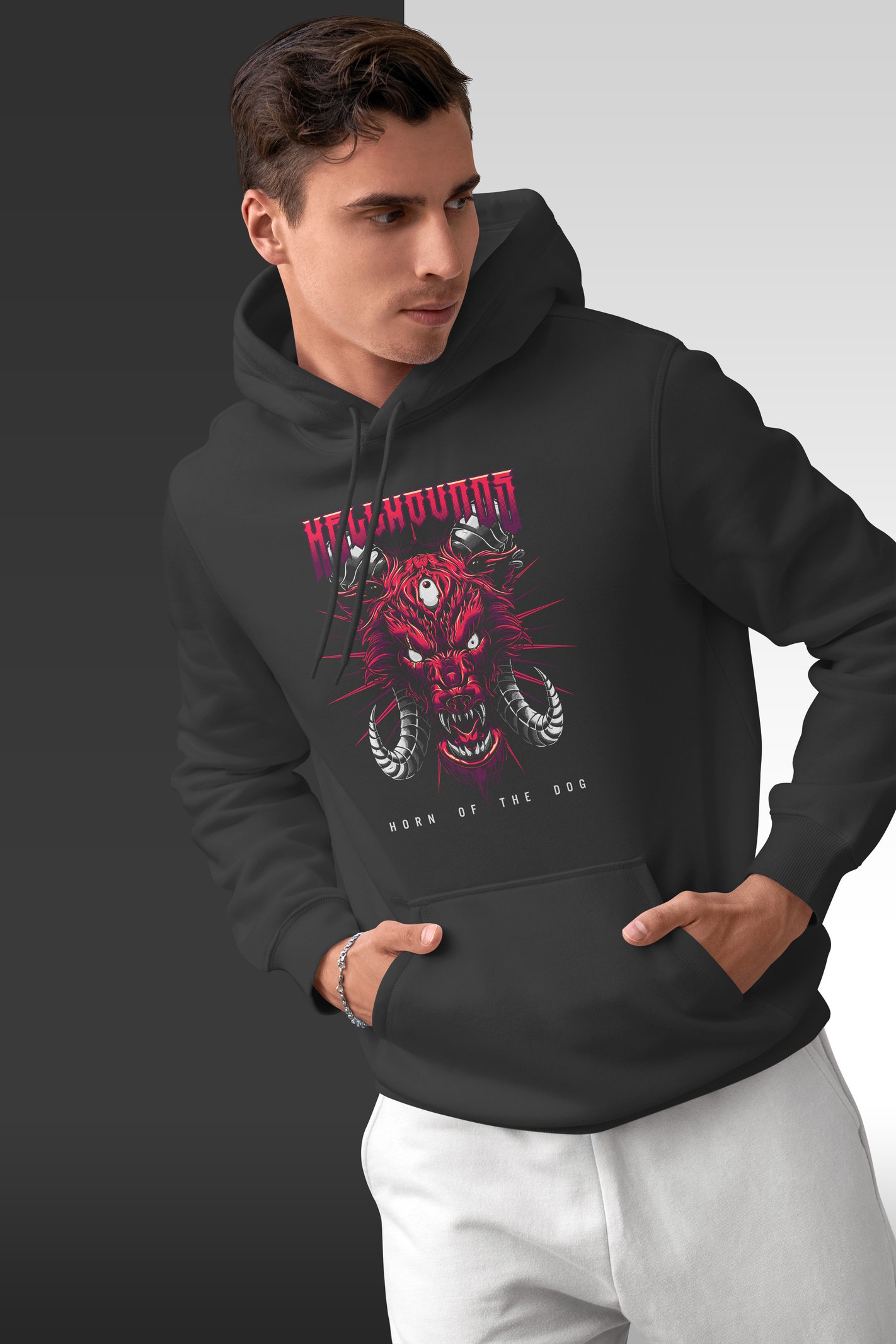 Hellhound Kapüşonlu Unisex Sweatshirt