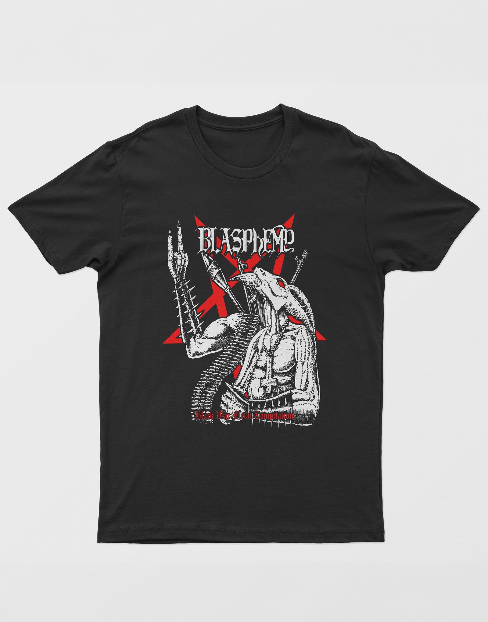 Blasphemy Dijital Baskı Unisex Tişört