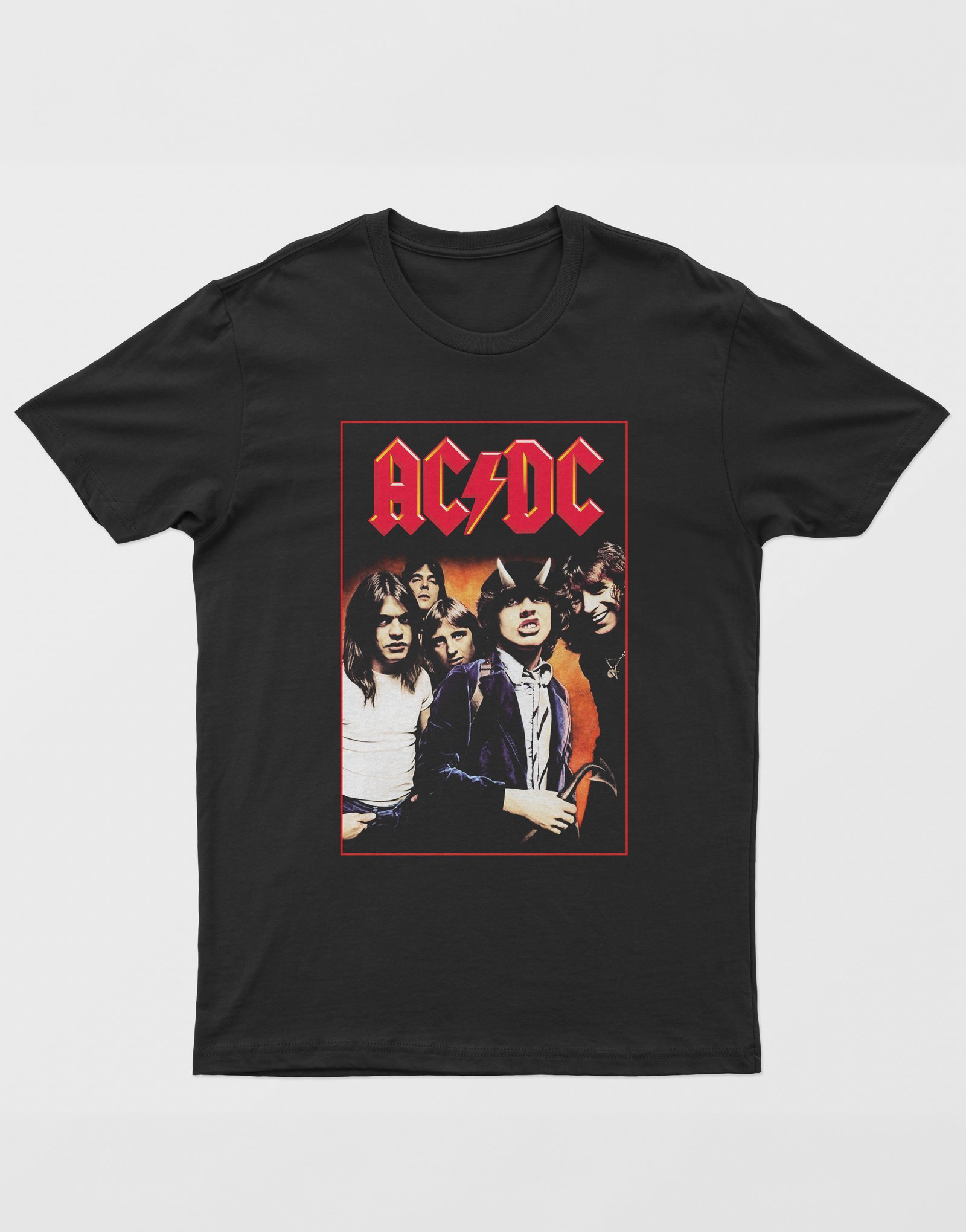 AC/DC Dijital Baskı Unisex Tişört