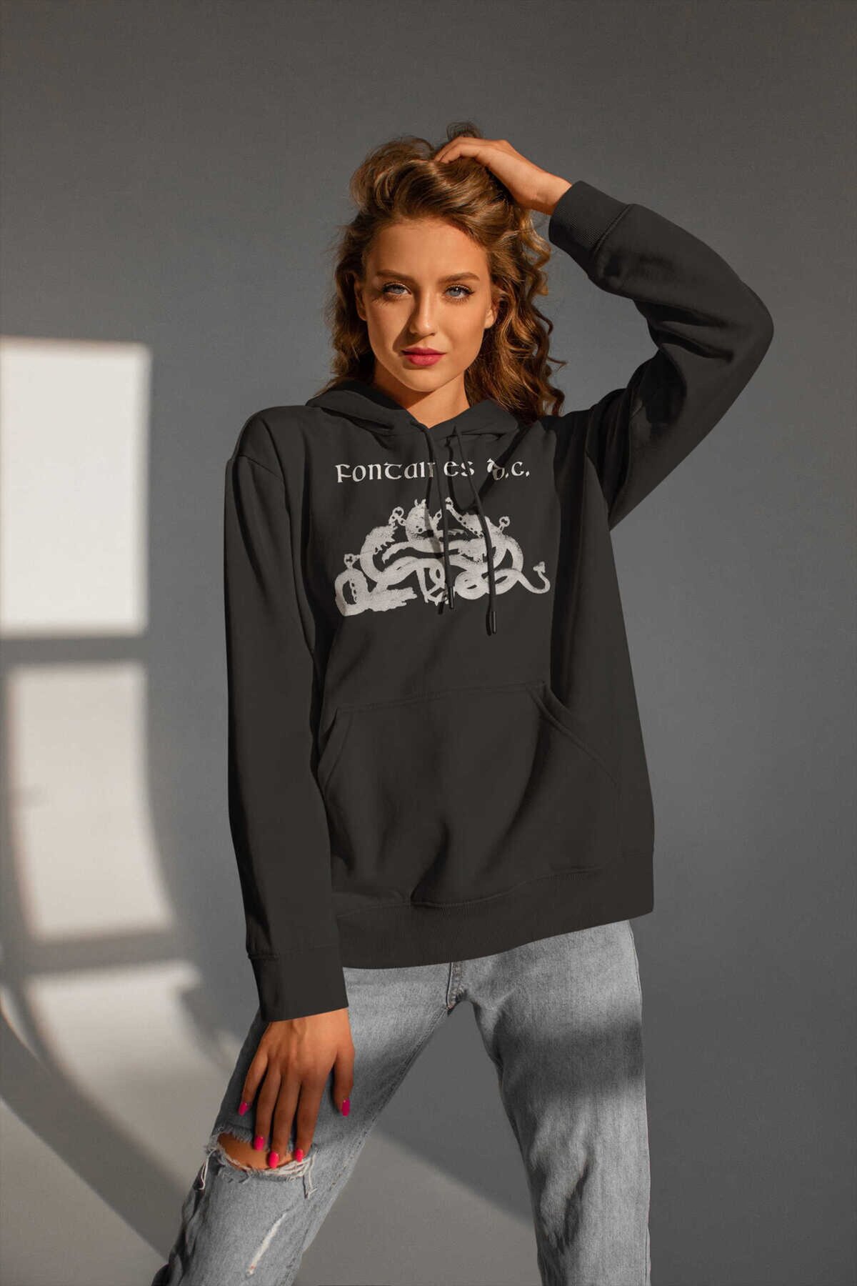 Fontaines Yılan Kapüşonlu Sweatshirt