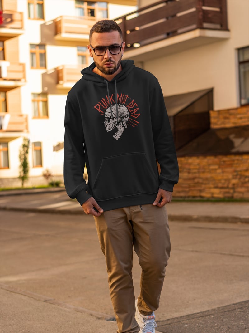 Punk Not Dead Kapüşonlu Unisex Sweatshirt