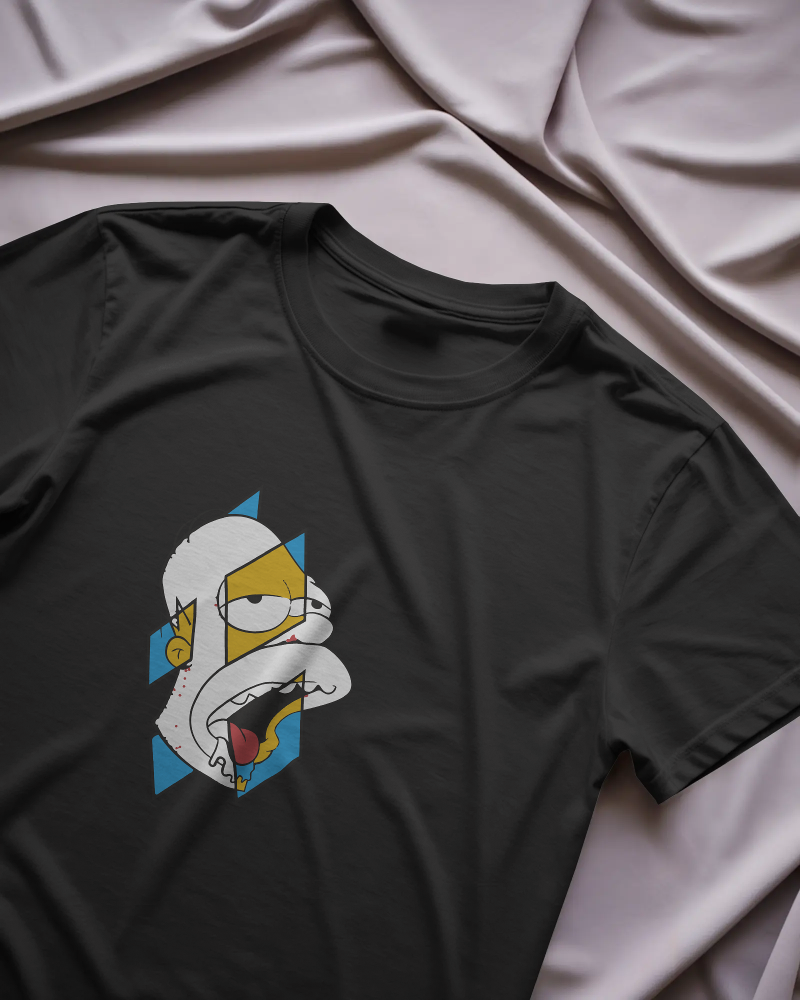 Homer Simpson Siyah Tişört