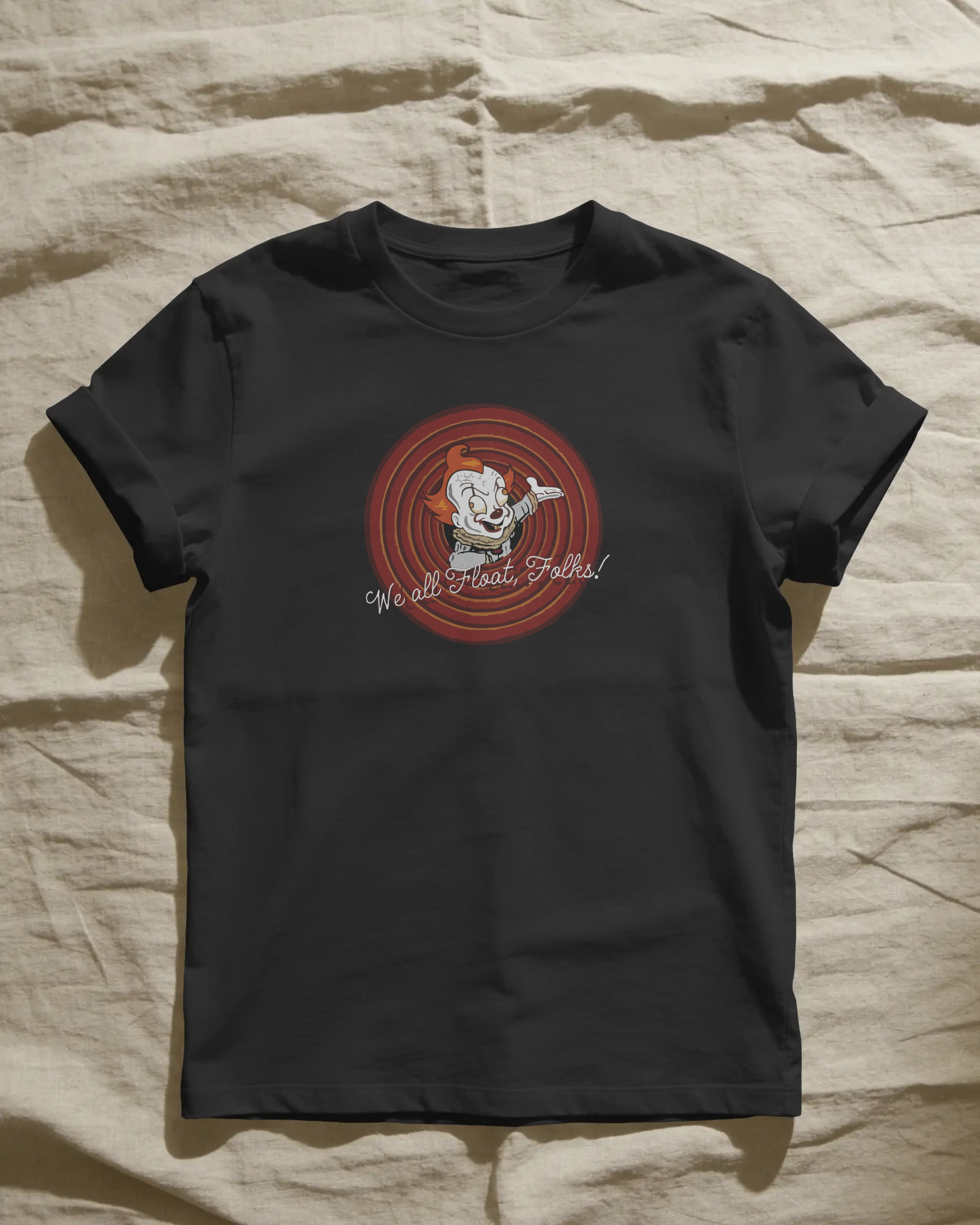 Pennywise Looney Tunes Unisex Siyah Tişört