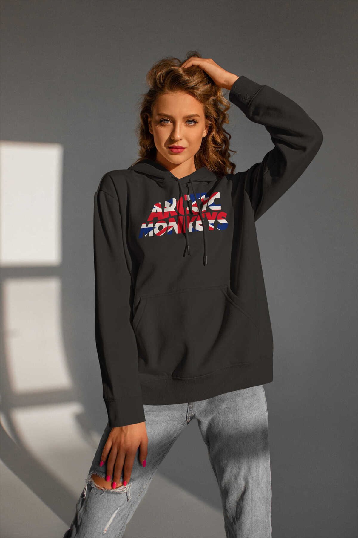 Arctic Monkeys Dijital Baskı Kapüşonlu Unisex Sweatshirt