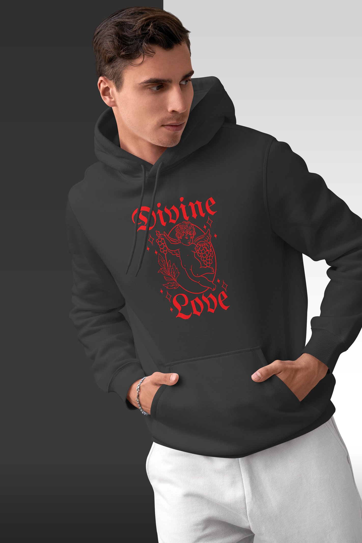 Divine Love Kapüşonlu Unisex Sweatshirt