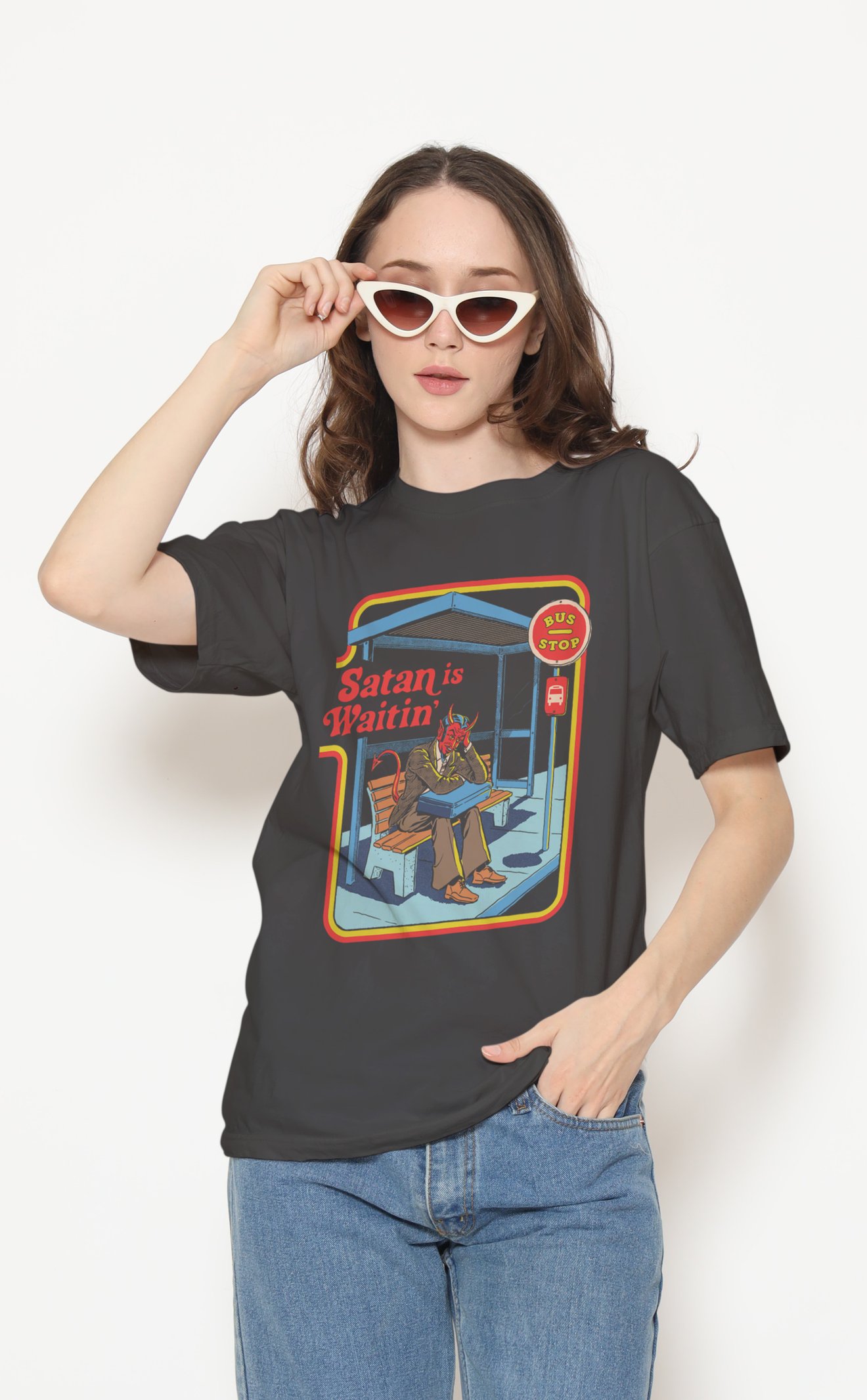Waiting Dijital Baskı Unisex Tişört