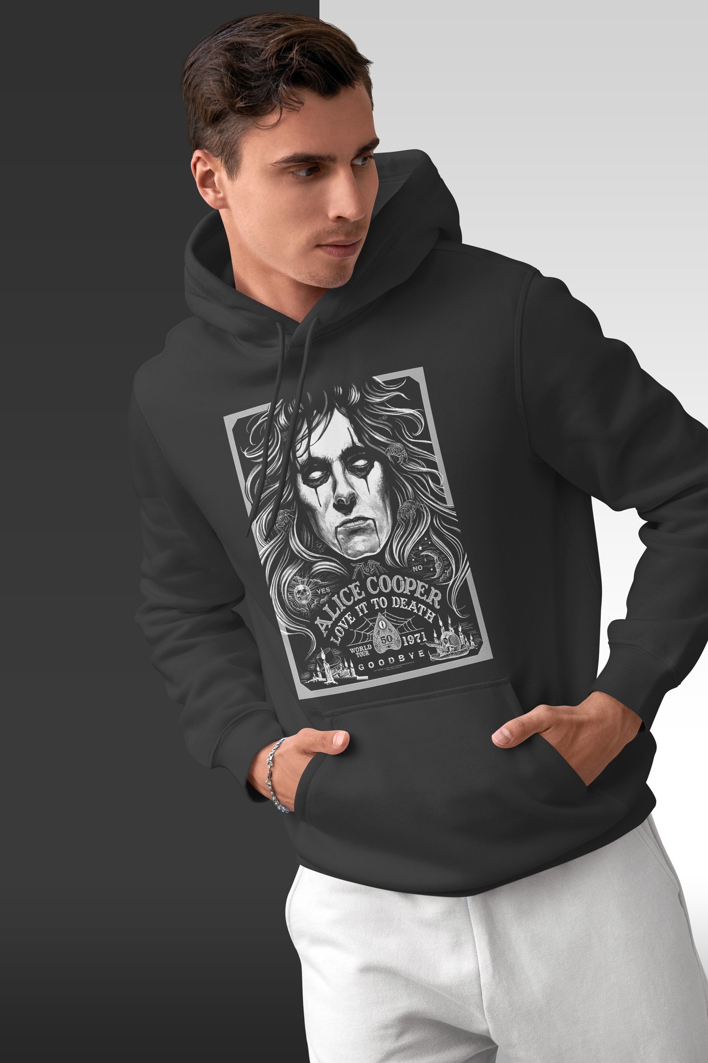 Alice Cooper Kapüşonlu Unisex Sweatshirt