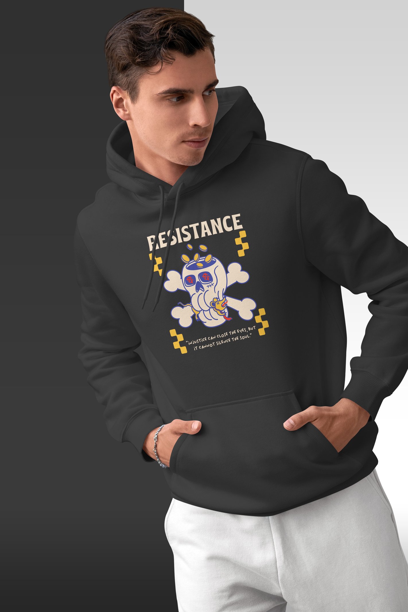 Resistance Kapüşonlu Unisex Sweatshirt