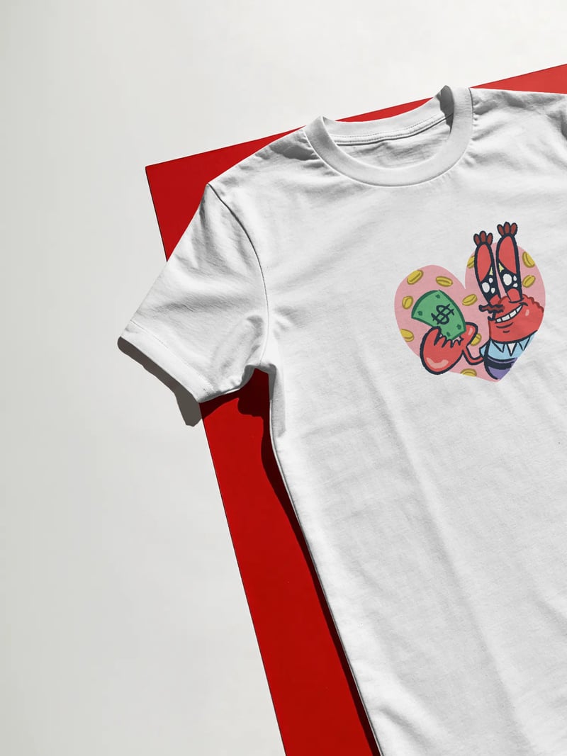 Mr. Krabs Spongebob Squarepants Para Tişört