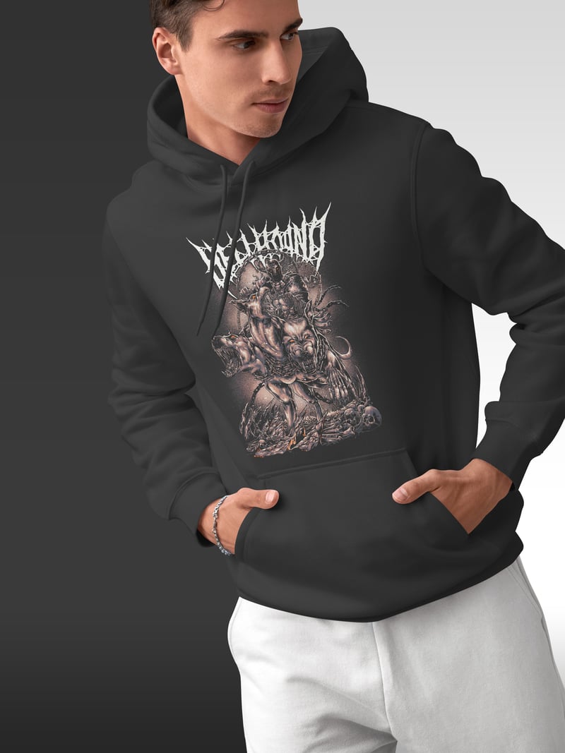 Hellhound Köpek Kapüşonlu Sweatshirt