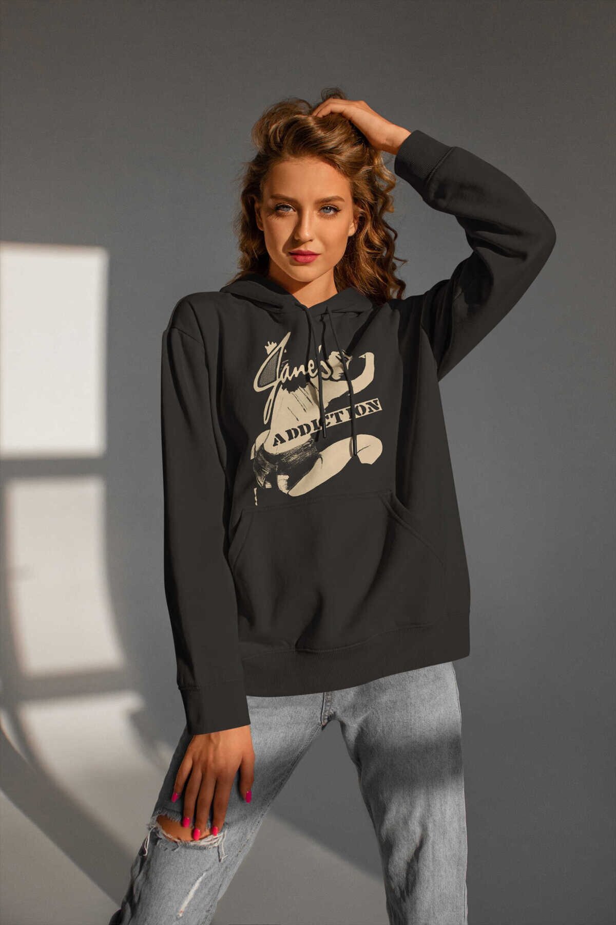 Jane's Addiction Dijital Baskı Kapüşonlu Unisex Sweatshirt
