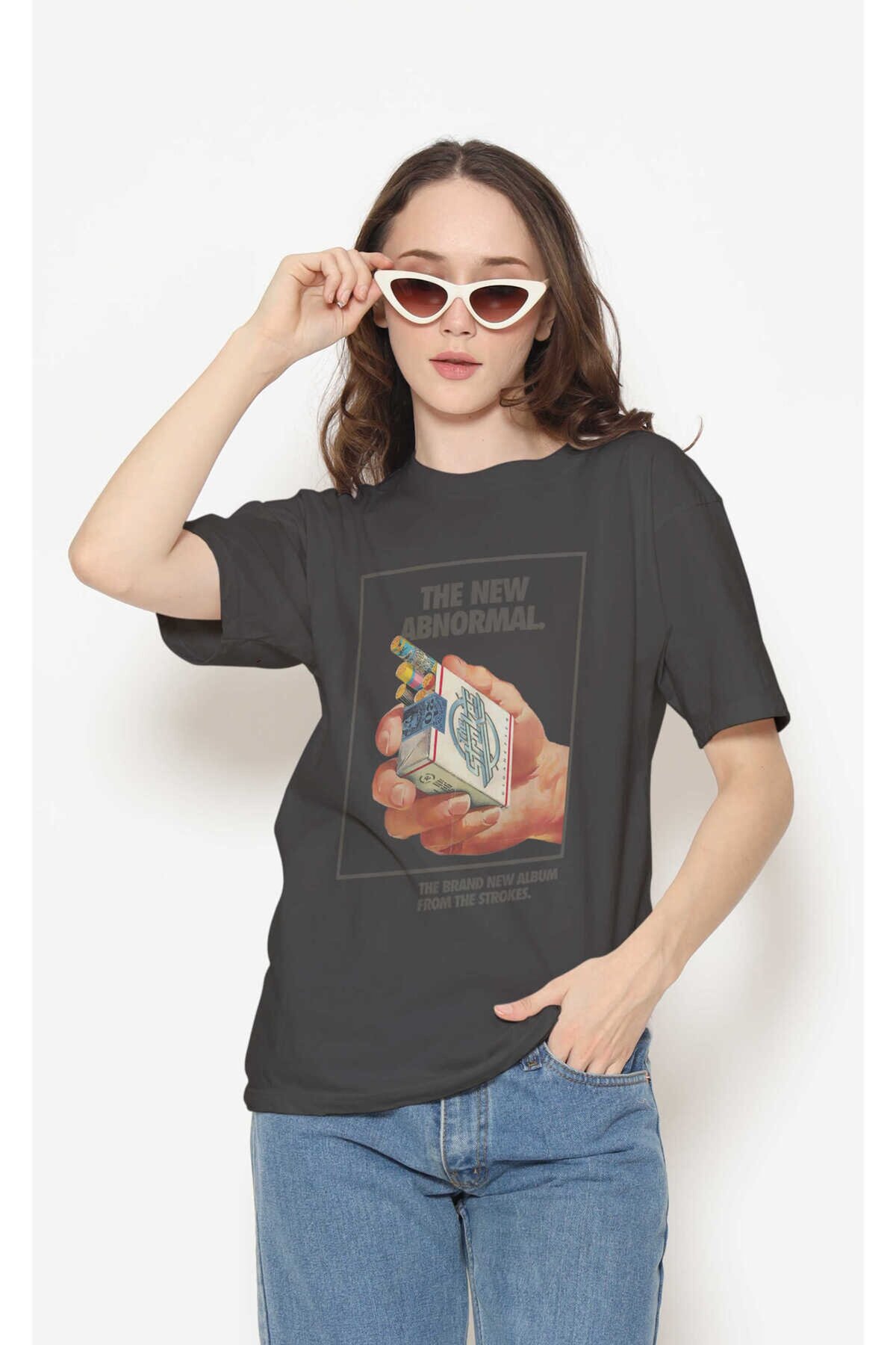 The Strokes Dijital Baskı Siyah Unisex Tişört