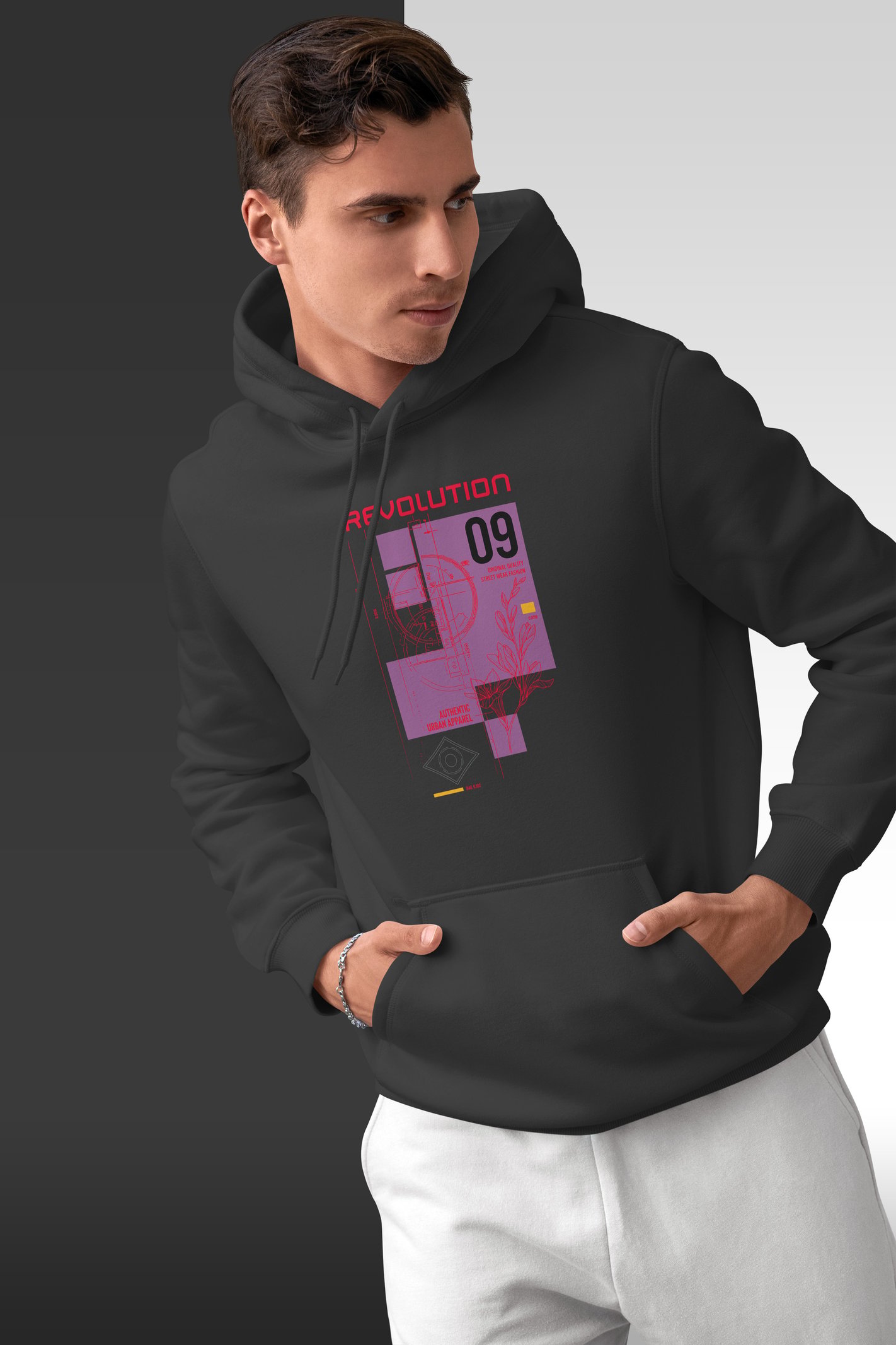 Revolution Kapüşonlu Unisex Sweatshirt