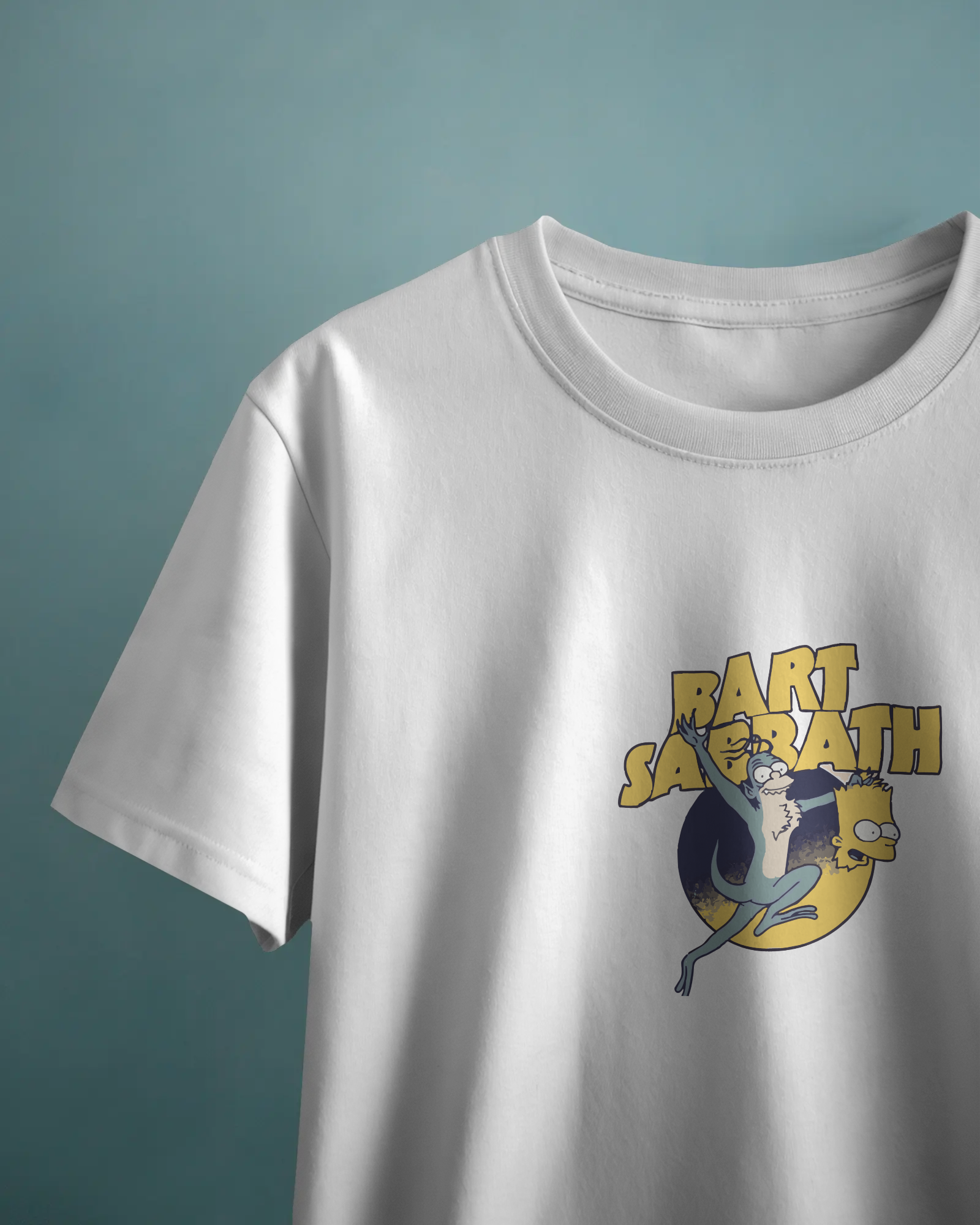 Bart Sabbath Unisex Beyaz Tişört