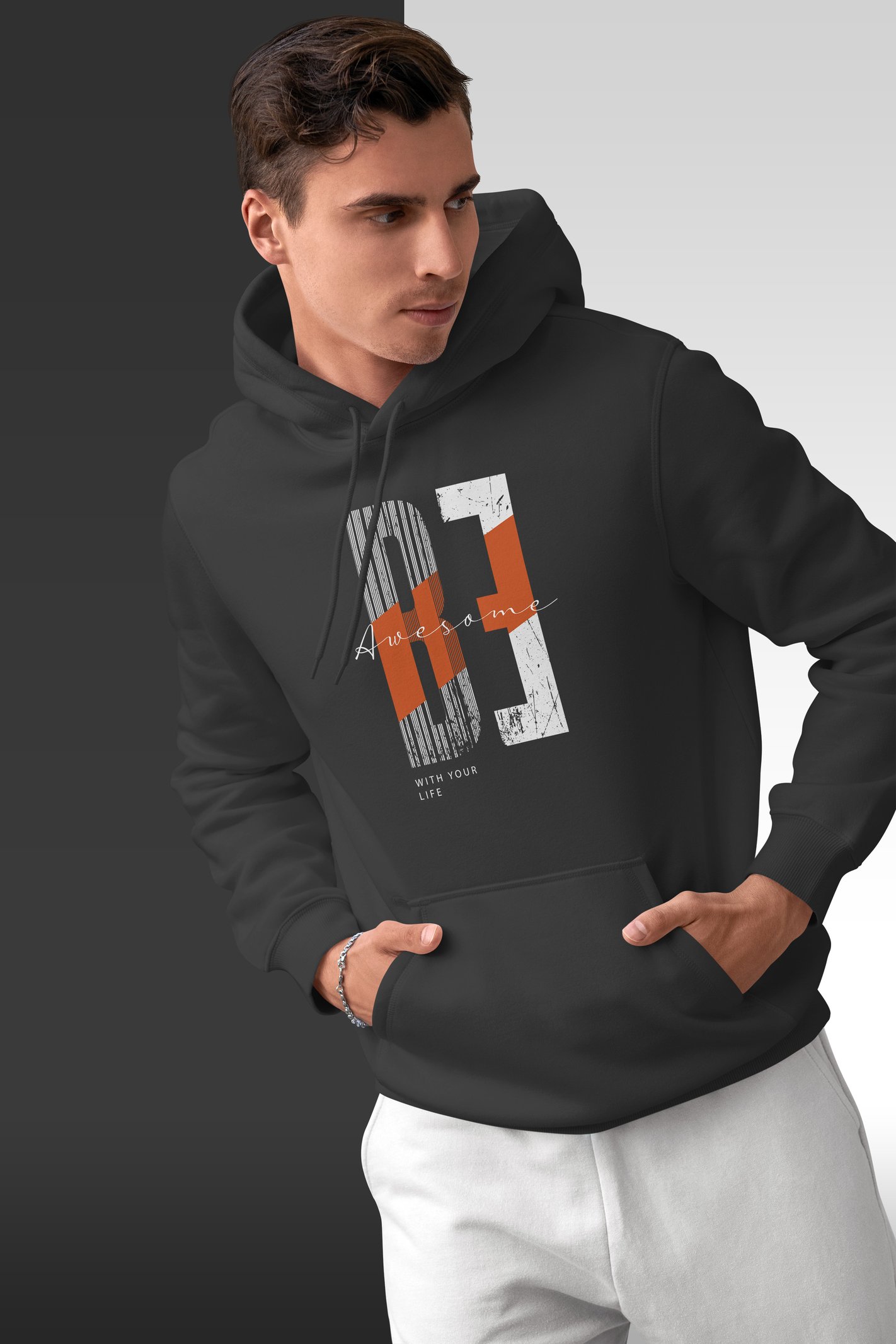 Be Awesome Kapüşonlu Unisex Sweatshirt