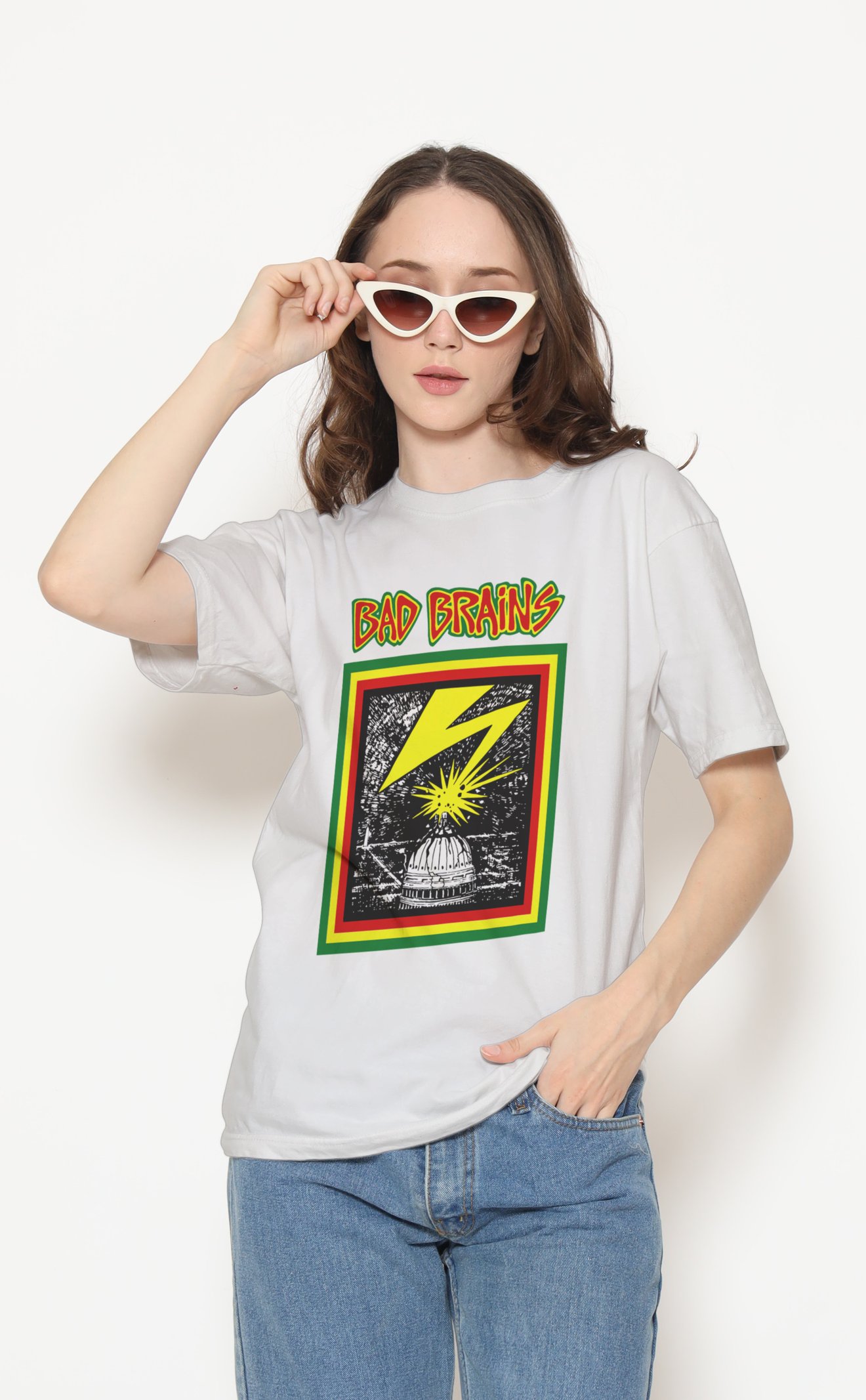 Bad Brains Unisex Beyaz Tişört