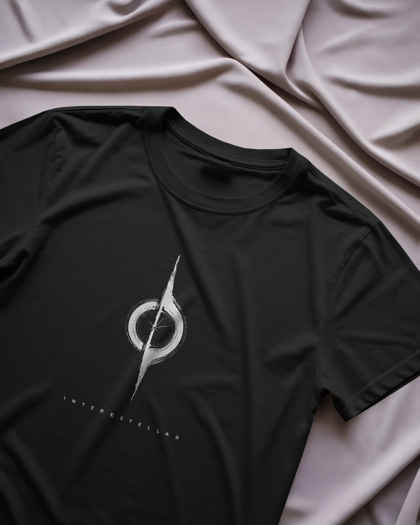 Interstellar Yıldızlararası Siyah Unisex Tişört