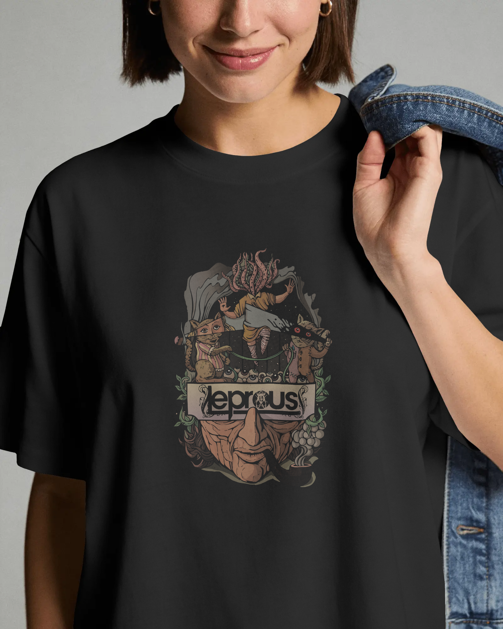 Leprous Siyah Unisex Tişört