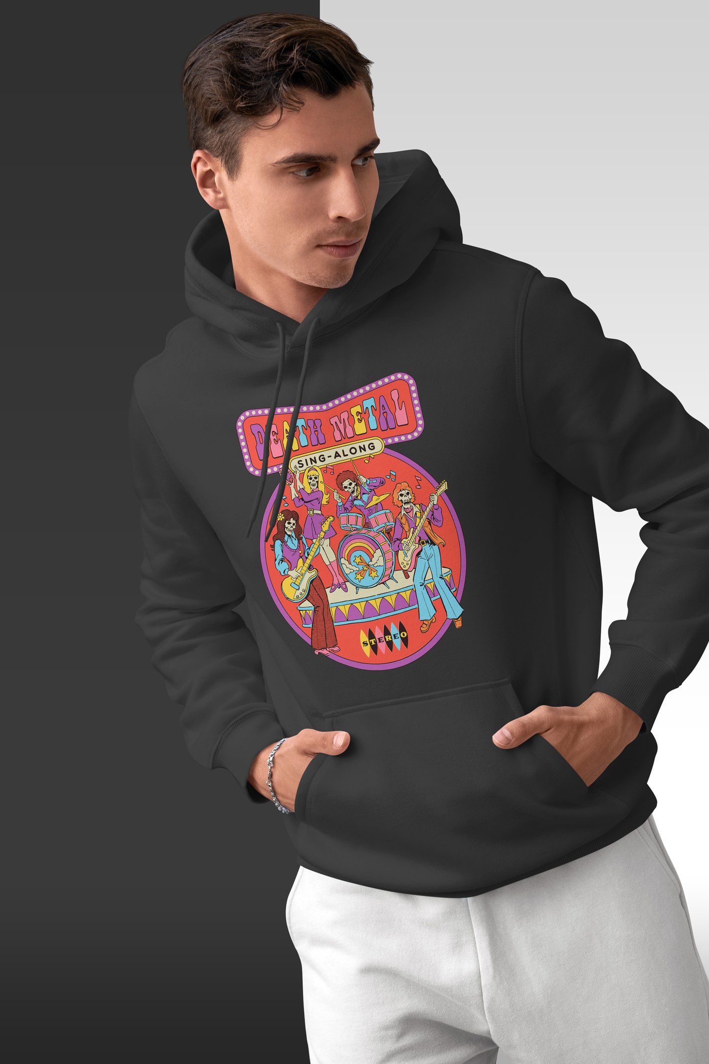 Death Metal Kapüşonlu Unisex Sweatshirt