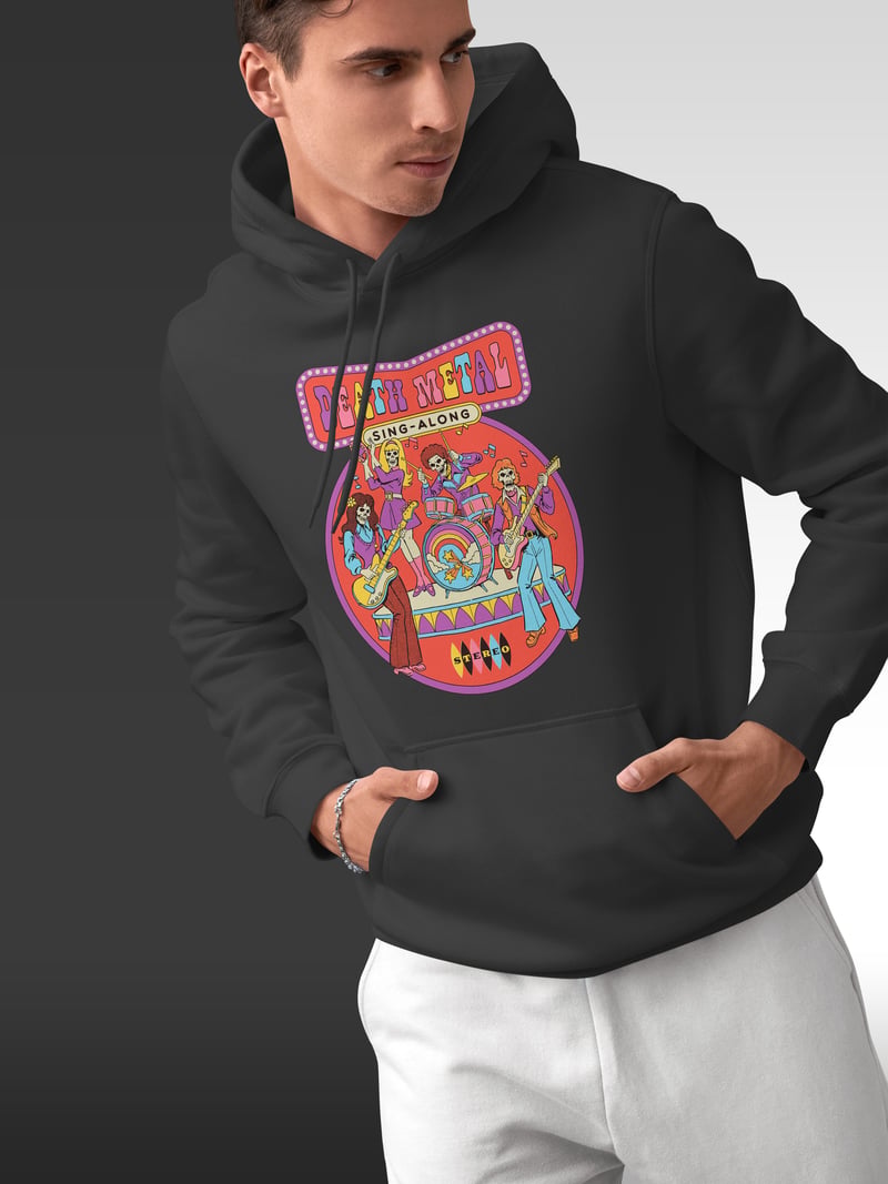 Death Metal Kapüşonlu Unisex Sweatshirt