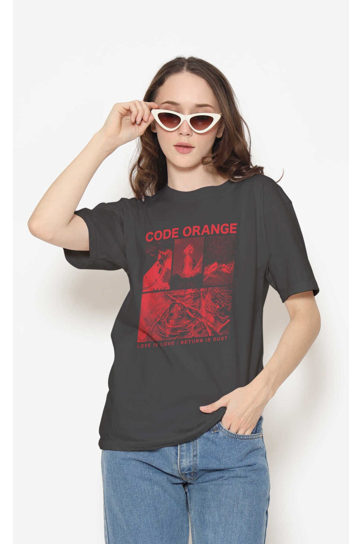 Code Orange Dijital Baskı Siyah Unisex Tişört