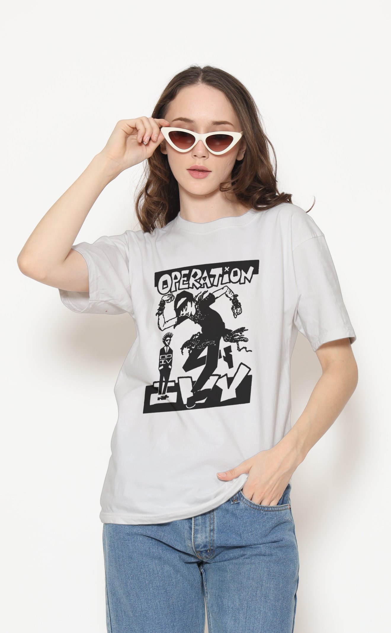 Operation Ivy Unisex Beyaz Tişört