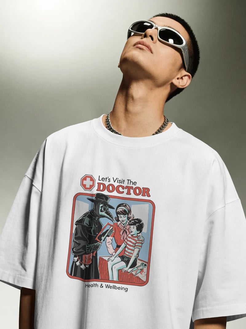 Doctor Unisex Beyaz Tişört