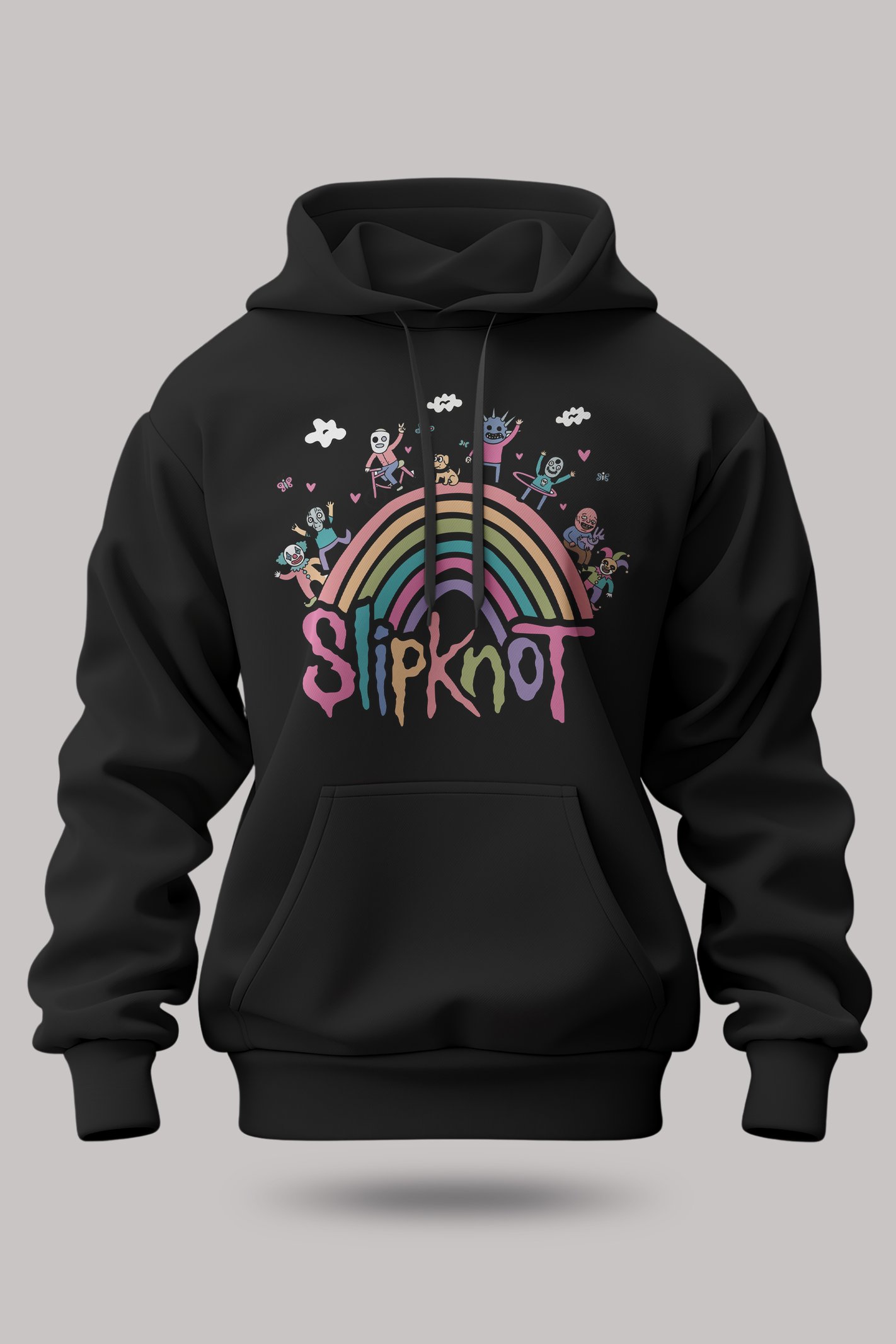 Slipknot Unisex Siyah Kapüşonlu Sweatshirt