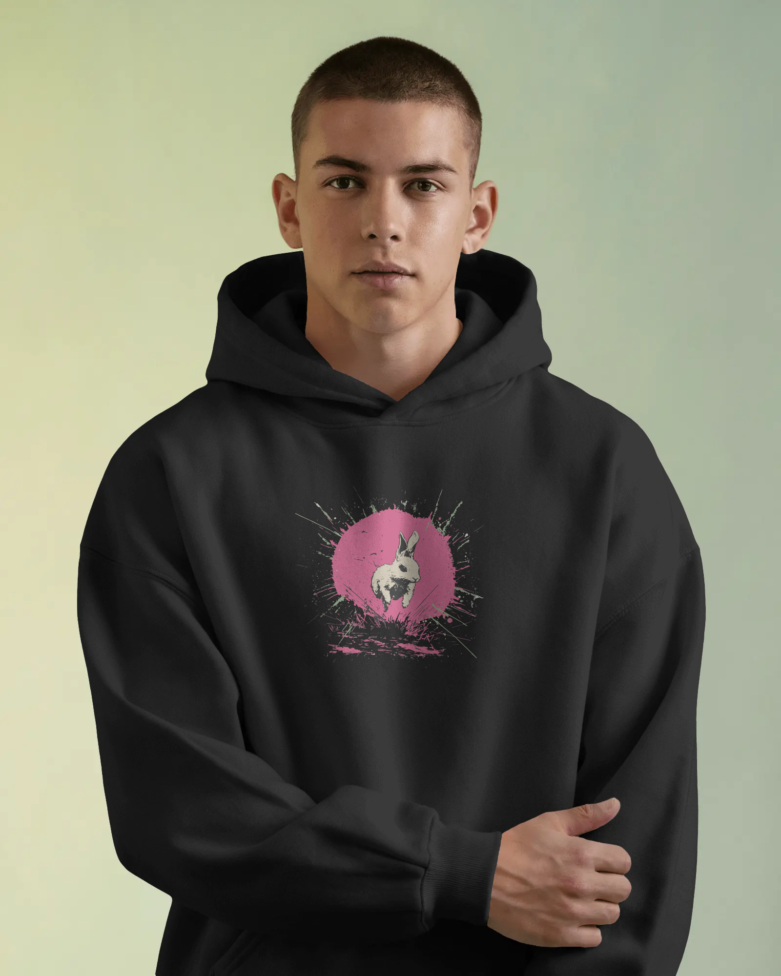 Rabbit Kapüşonlu Sweatshirt