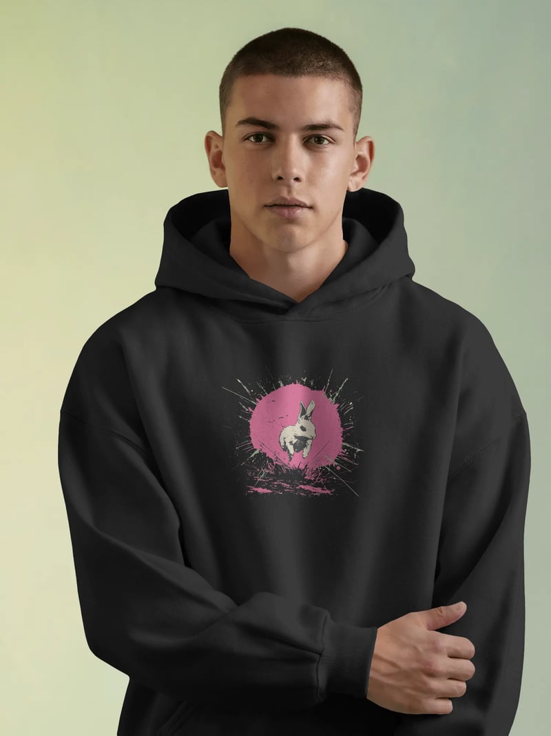 Rabbit Kapüşonlu Sweatshirt