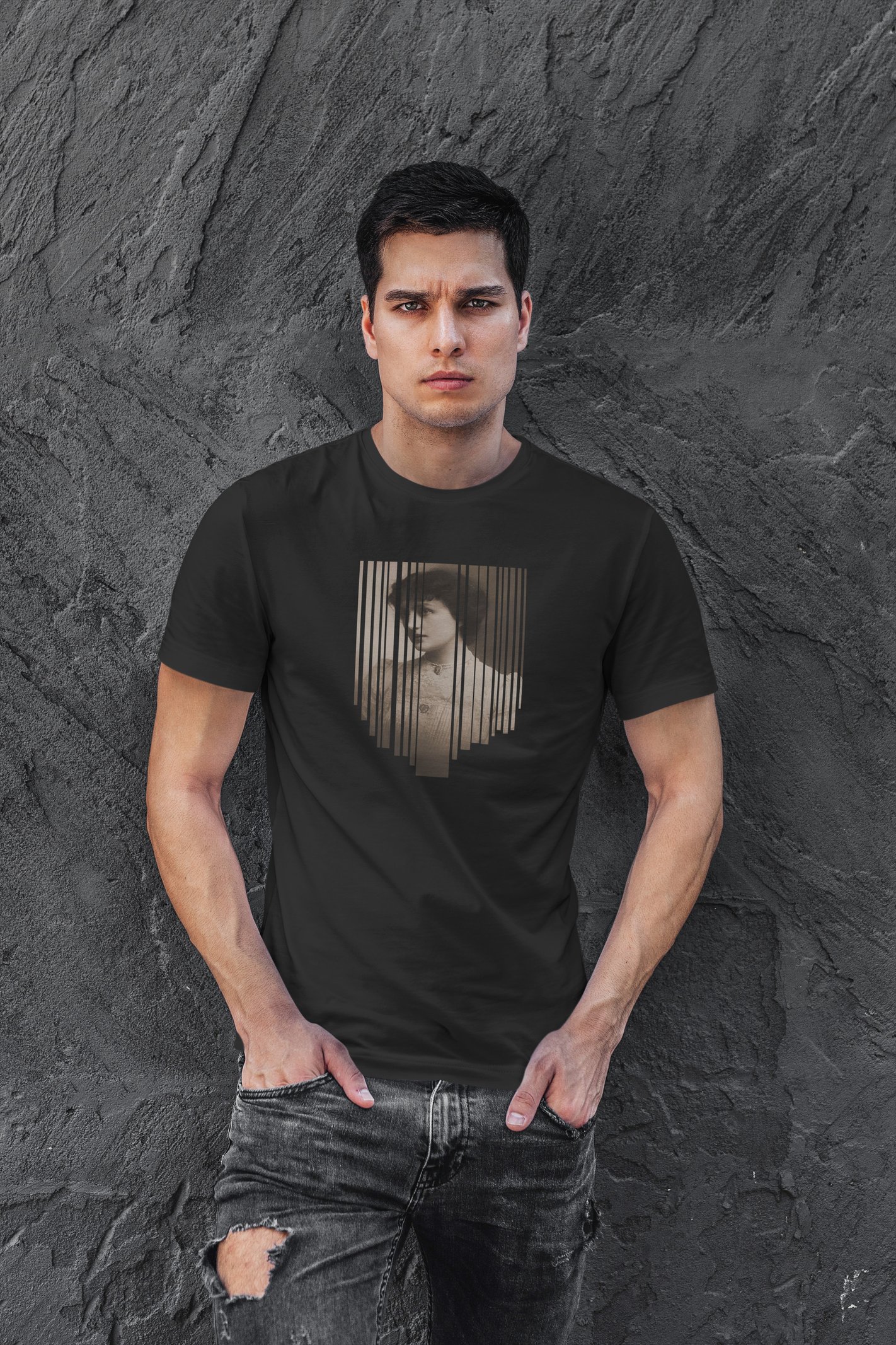 Ghost Dijital Baskı Siyah Unisex Tişört