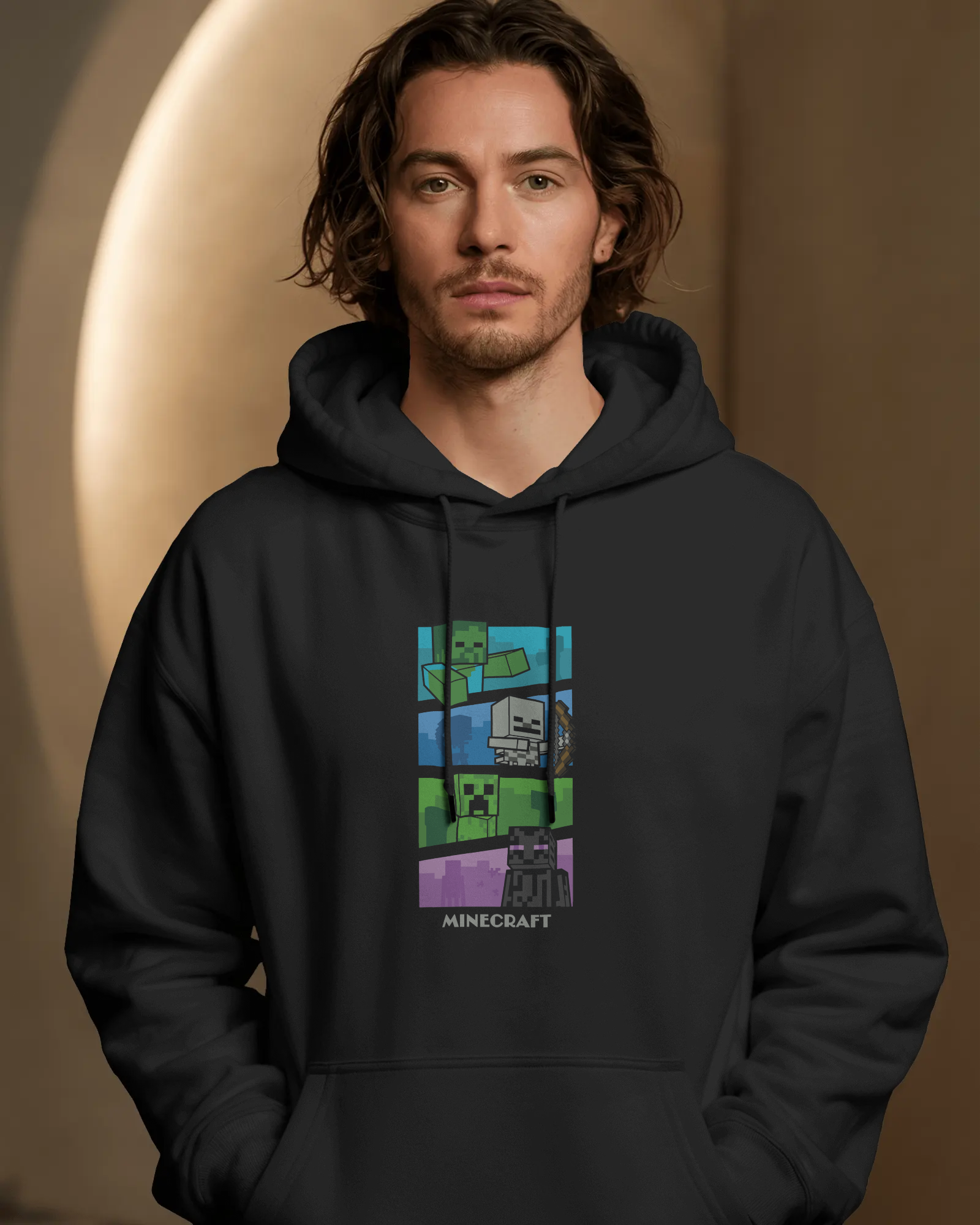Minecraft Kapüşonlu Sweatshirt