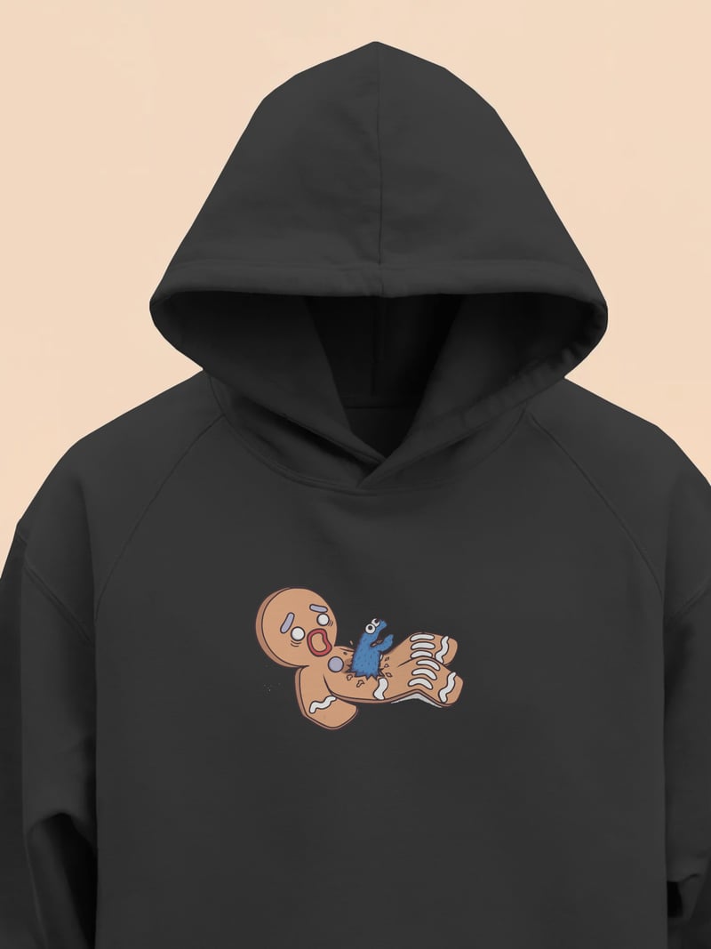 Kurabiye Canavarı Zencefilli Adam Kapüşonlu Sweatshirt