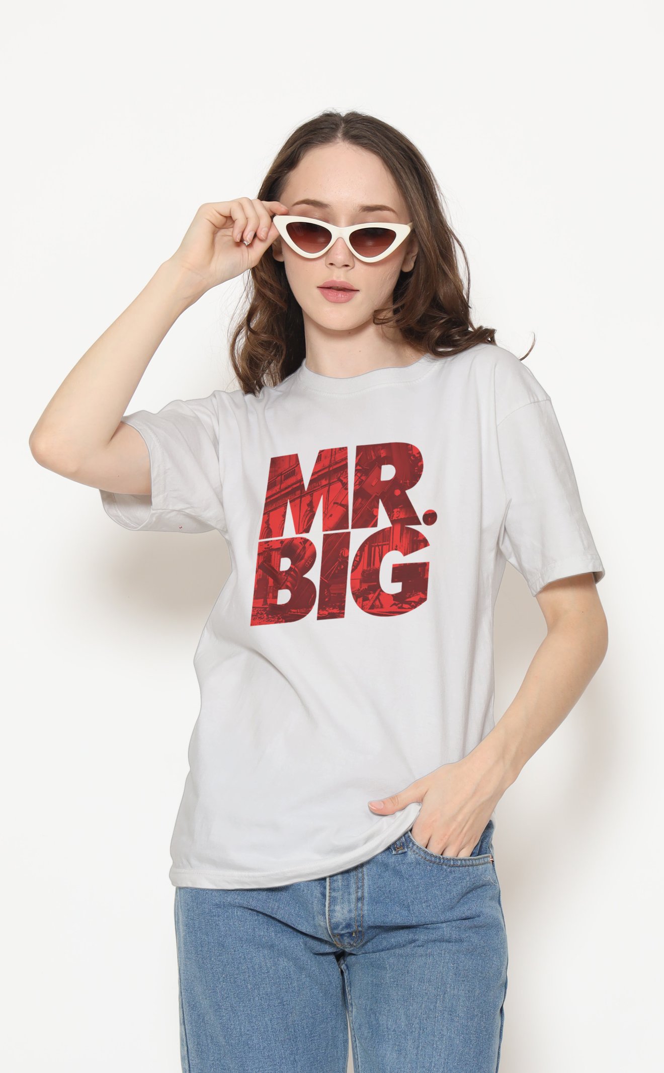 Mr Big Unisex Beyaz Tişört