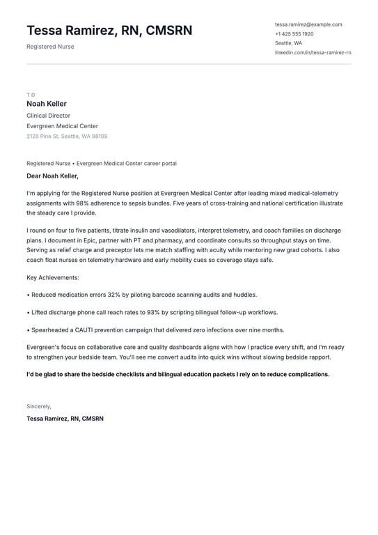 Minimalist Quiet Margin Cover Letter preview