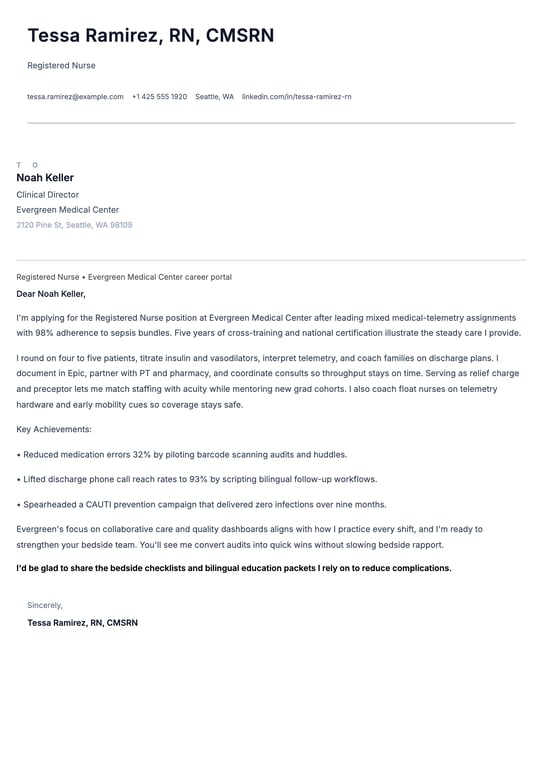Simple Clear Letter Cover Letter preview