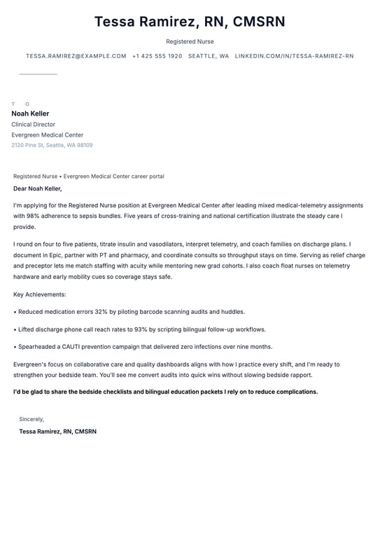 Simple Essentials Cover Letter preview