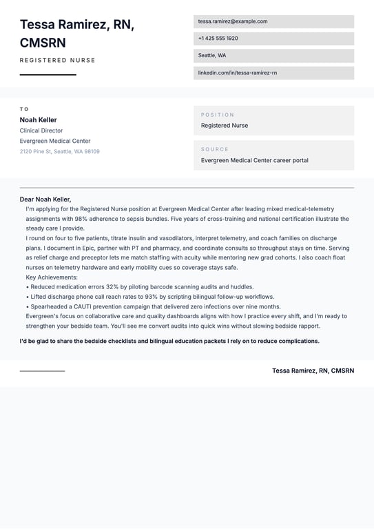 Modern Gradient Axis Cover Letter preview