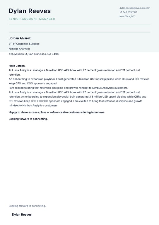 Professional Panel Letterhead Cover Letter preview