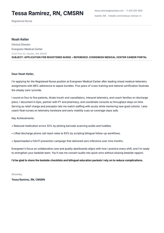 Minimalist Typewriter Cover Letter preview