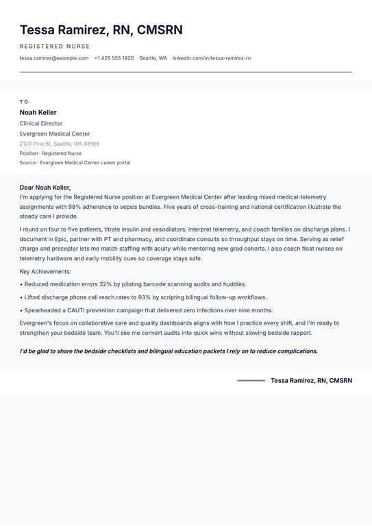 Modern Neon Edge Cover Letter preview