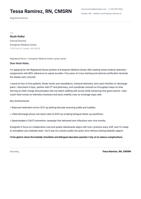 Minimalist Clean Ledger Cover Letter preview