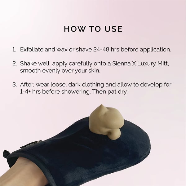 Sienna X Express Q10 Tinted Self Tan Mousse | How To Use